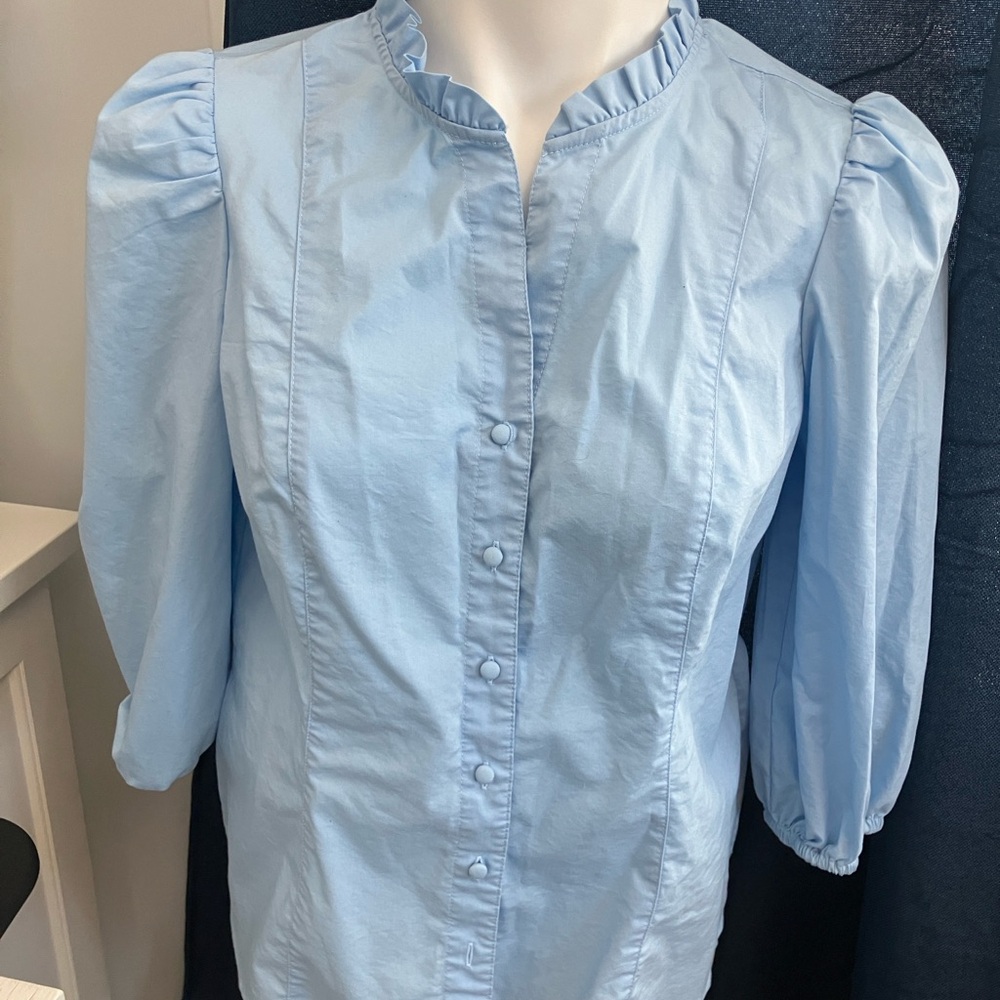 Classic Sky Blue Blouse